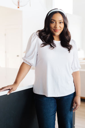 New Days Ahead White Blouse