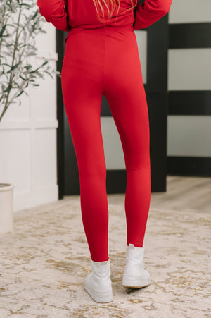 Next to Nothing Buttery Soft Top and Bottom Set in Ruby