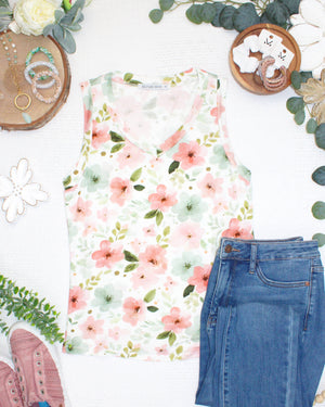 PREBOOK Noelle Tank - Floral Daydream