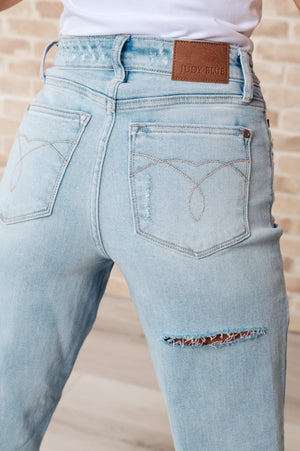 Judy Blue High Waist 90's Front & Back Distressed Straight Leg Jeans