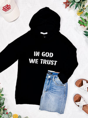Corrine Embroidered Hoodie - In God We Trust by Michelle Mae