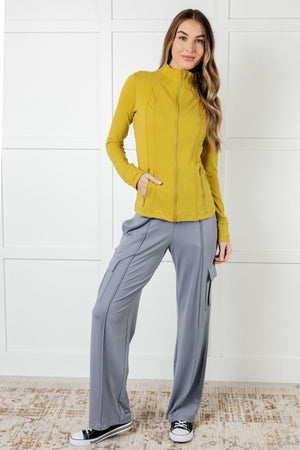Race to Relax Buttery Soft Cargo Pants in Rhino Grey