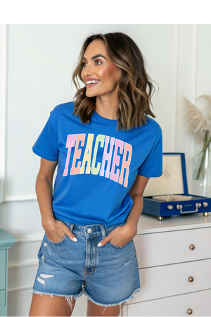 Colorful Teacher Graphic Tee