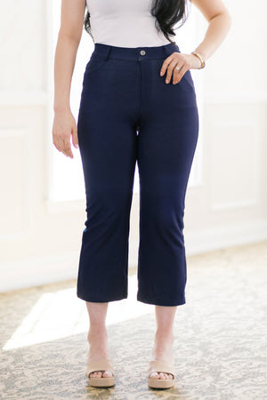 Classic Charm Crops in Navy by Yelete