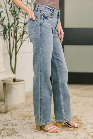 Judy Blue High Waist Tummy Control Slim Straight Leg Jeans