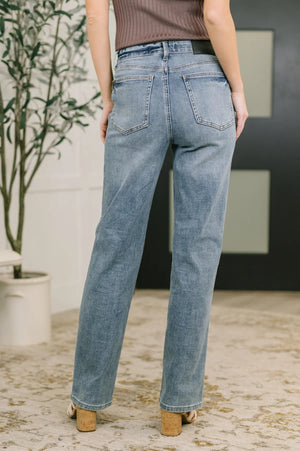 Judy Blue High Waist Tummy Control Slim Straight Leg Jeans