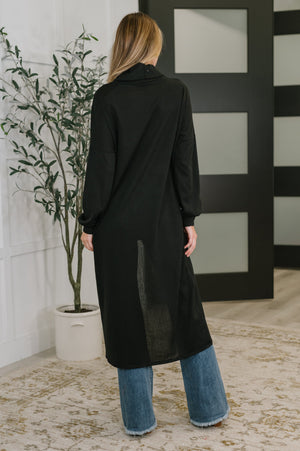 Travel City Scape Turtle Neck Tunic in Black by Dear Scarlett