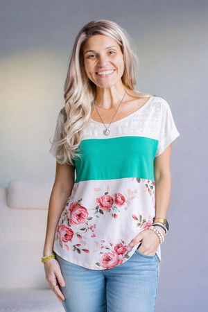 Meadowline Colorblock Top