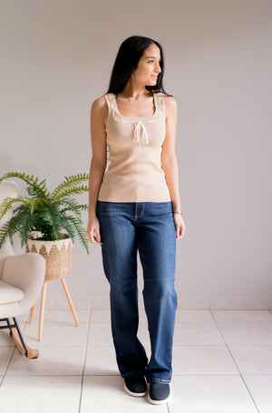 Windblown Sands Tie Tank Top