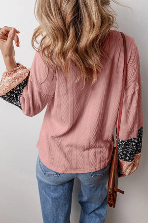 Drawstring Color Block Long Sleeve Top - 3 colors