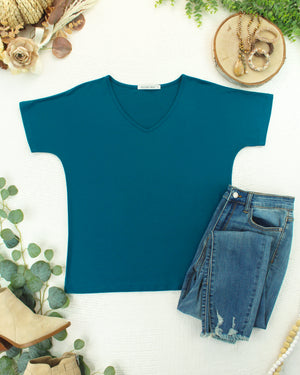 Chloe Cozy Top - Teal by Michelle Mae