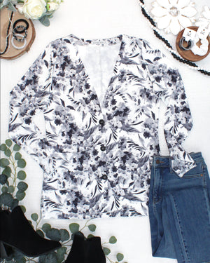 PREBOOK Cori Cardigan - Abstract Monochrome