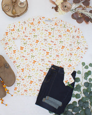 Blair Long Sleeve Top - Harvest Bows by Michelle Mae