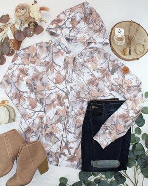 Fullzip Hoodie - Woodsy Camo by Michelle Mae