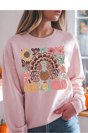 Floral Turkey Graphic Tee