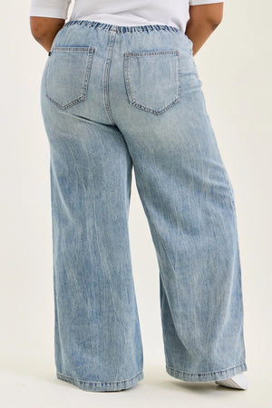 Monica High Waist Palazzo Featherweight with Drawcord