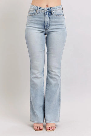 Judy Blue High Waist Tummy Control Light Wash Bootcut Jeans