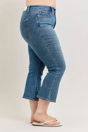 Judy Blue High Waist Tummy Control Kick Flare Jeans