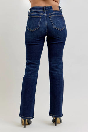 Judy Blue Mid Rise Dark Wash Bootcut Denim Jeans Petite