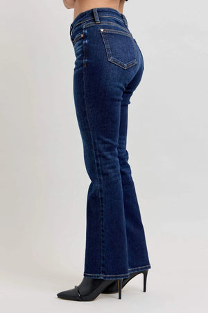 Judy Blue Mid Rise Dark Wash Bootcut Denim Jeans Petite