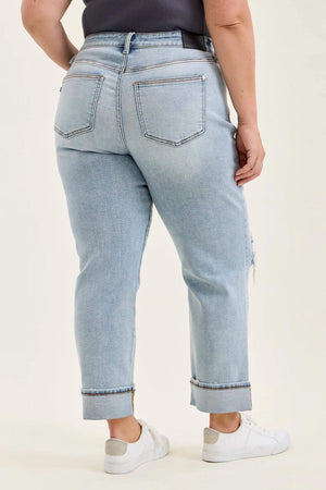 Alex Mid Rise Boyfriend Jean with Bandana Loop