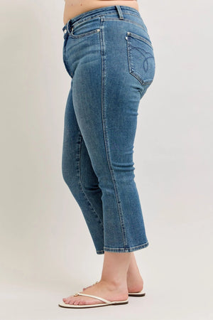 Judy Blue High Waist Tummy Control Kick Flare Jeans