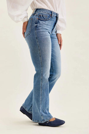 Judy Blue High Waist Tummy Control Daisy Classic Indigo Jeans