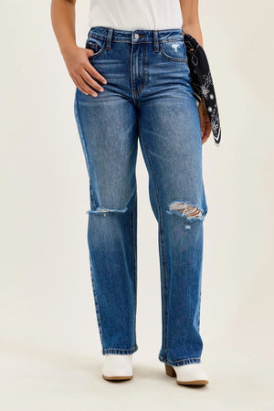 Judy Blue High Waist Brenda Rigid Magic 90's Straight Leg Jeans