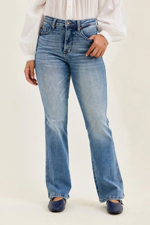 Judy Blue High Waist Tummy Control Daisy Classic Indigo Jeans