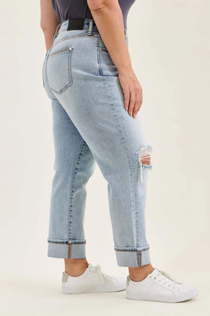 Alex Mid Rise Boyfriend Jean with Bandana Loop