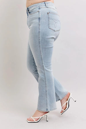 Judy Blue High Waist Tummy Control Light Wash Bootcut Jeans