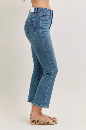 Judy Blue High Waist Tummy Control Kick Flare Jeans