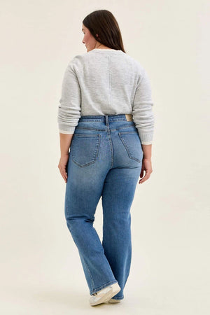 Judy Blue High Waist Tummy Control Daisy Classic Indigo Jeans