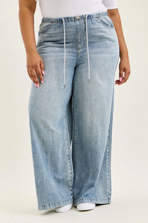 Monica High Waist Palazzo Featherweight with Drawcord