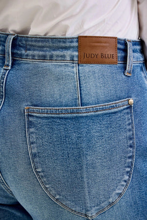 Judy Blue High Waist Liza Palazzo Shield Pocket Jeans – Regular & Short Inseam Options