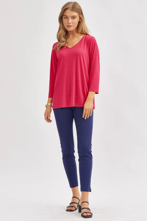 Dear Scarlett Signature Classic V-Neck Top - 8 colors