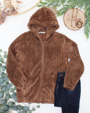 Cozy Sherpa Fullzip - Mocha by Michelle Mae