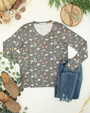 Larissa Long Sleeve - Wildflower Meadow by Michelle Mae
