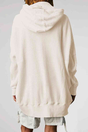Hanging Out Zip-Up Long Sleeve Relaxed Hooded Jacket - 6 colors