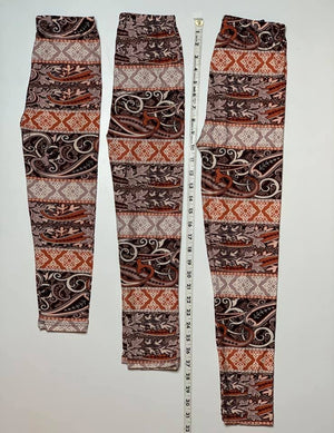 Kids Buttery Soft Leggings - Golden Paisley
