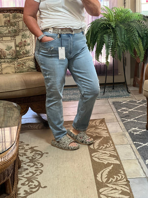 Judy Blue High Waist Cheetah Camo Slim Fit Jeans