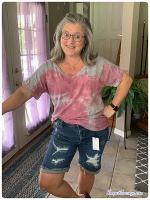 Judy Blue High Waist Destroyed Bermuda Shorts