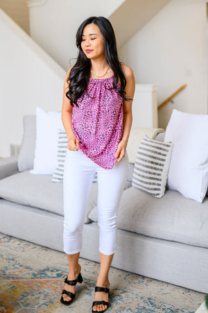 Judy Blue Mid Rise Certifiably Cool White Capris