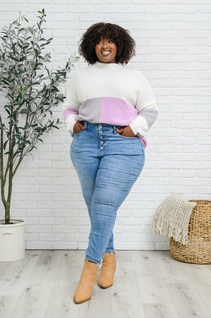 Judy Blue High Rise Button Fly Skinny Jeans - size 24
