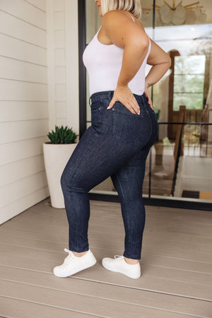 Judy Blue High Waist Tummy Control Non Distressed Skinny Jeans - size 24