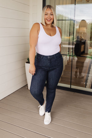 Judy Blue High Waist Tummy Control Non Distressed Skinny Jeans - size 24