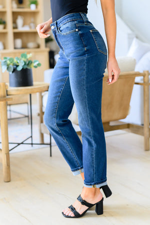 Judy Blue High Rise Non Distressed Boyfriend Jeans