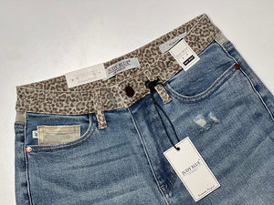 Judy Blue High Waist Cheetah Camo Slim Fit Jeans
