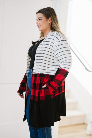 Run Wild Contrast Cardigan