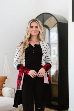 Run Wild Contrast Cardigan